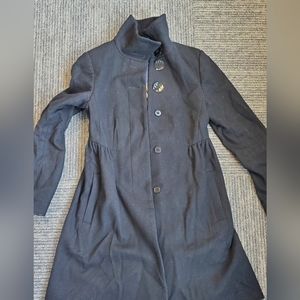 Black Wool Ted Baker Coat